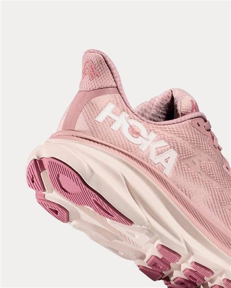 Hoka Clifton 9 Pale Mauve Peach Whip Running Shoes Sneak In Peace