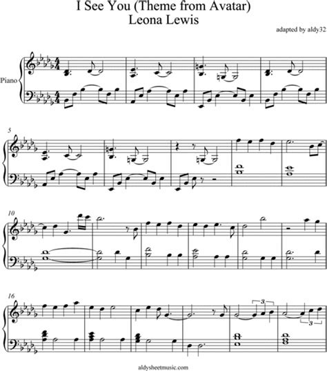 I See You Leona Lewis Download Sheet Music