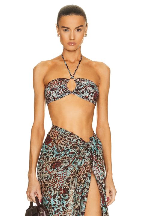 Ulla Johnson Formentara Bikini Top In Lapis FWRD