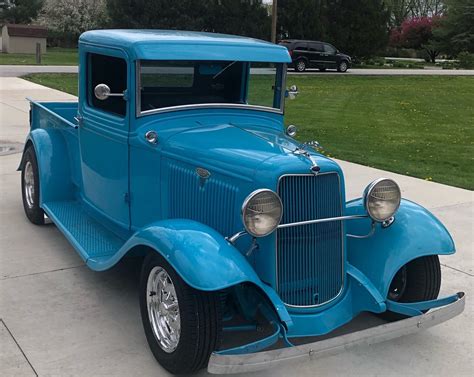 Sold 1934 Ford Pickup Street Rod With A 239 Flathead V8