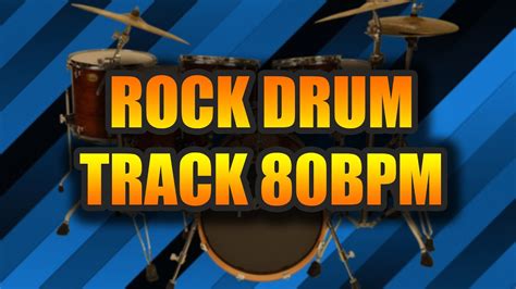 80 BPM Simple Drum Track Drum Loops Rock Drum Track De Drum Loops