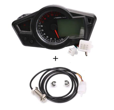 Motorcycle Lcd Digitale Snelheidsmeter Toerentelle Grandado