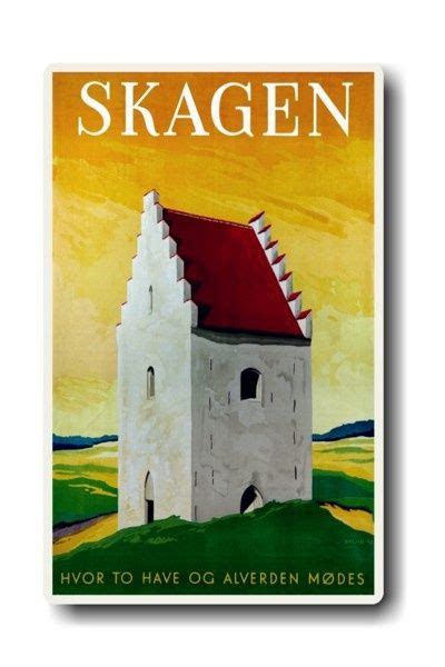 Skagen The Top Of Denmark A Travel Poster By Hakon Spliid Read More