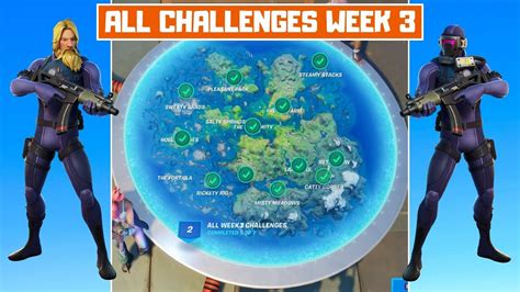 All Week 3 Challenges Guide Fortnite Chapter 2 Season 3 Youtube