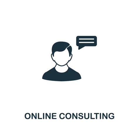 Online Consulting Creative Icon Simple Element Illustration Online