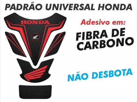 Adesivo Protetor Tanque Honda Padrão Universal Carbono