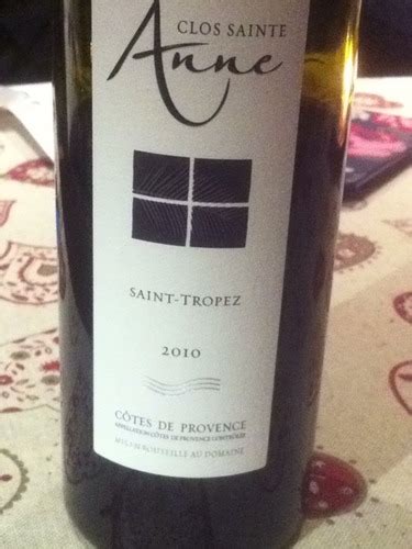 2010 Augier Pere Fils Sainte Anne Côtes de Provence Rouge Vivino