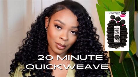 Detailed Quick Weave Install Side Part Organique Deep Wave Bundles