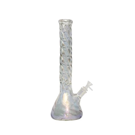 Fumed Smoking Pipe Tall Glass Water Pipe With Twisted Water Glass Pipe