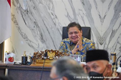 Menko Airlangga Minta Pemerintah Daerah Tekan Inflasi Di Bawah 5