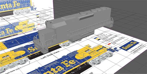 Santa Fe Emd Gp40 3d Model Build Wip By Fleetadmiral01 On Deviantart