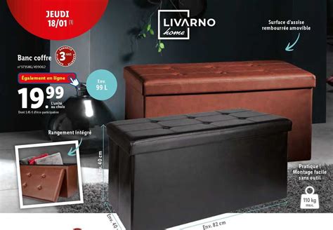 Promo Banc Coffre Livarno Home Chez Lidl Icatalogue Fr