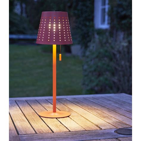 B Ware Northpoint Led Outdoor Tischleuchte Orange Wiederaufladbar