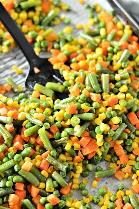 Cooking Roasting Frozen Vegetables In Oven To Tender