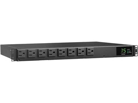 Tripp Lite Pdu Ats Metered 120v 1 44kw 15a 8 5 15r Dual 5 15p 12ft Cords Newegg Ca