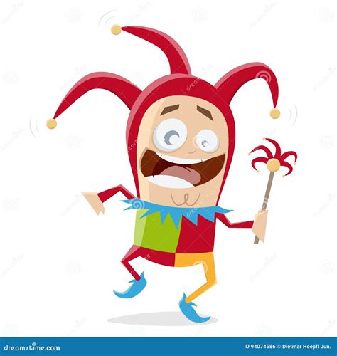 Funny jester clipart stock vector. Illustration of happy - 94074586