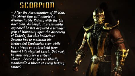 Mortal Kombat X Character Bios Scorpion By Codyman99 On Deviantart