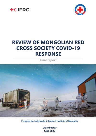 Review Of Mongolian Red Cross Society COVID 19 Response IFRC