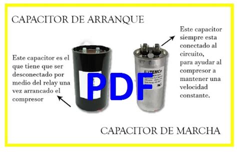 Diferencia Entre Capacitor De Arranque Y Marcha En Pdf Manual De