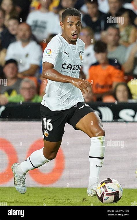 Valencia Cfs Samuel Lino During La Liga Match September 4 2022