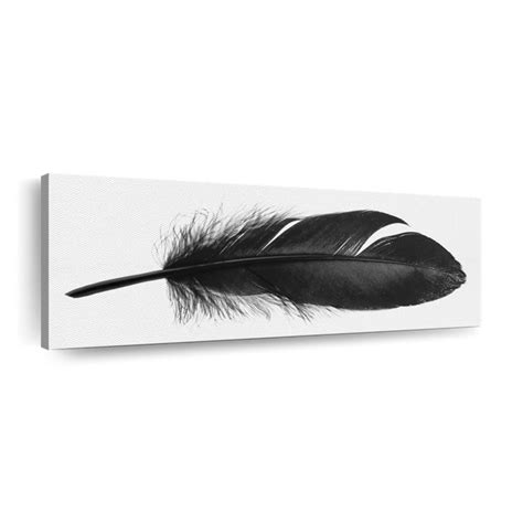 Bungalow Rose Dark Feather By Honey Bliss Photography On Canvas Wayfair