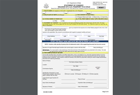 Free Printable Child Passport Application Form Download Free Printable