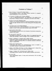 Archives Of Gerontology And Geriatrics 1988 Vol 7 Table Of Contents