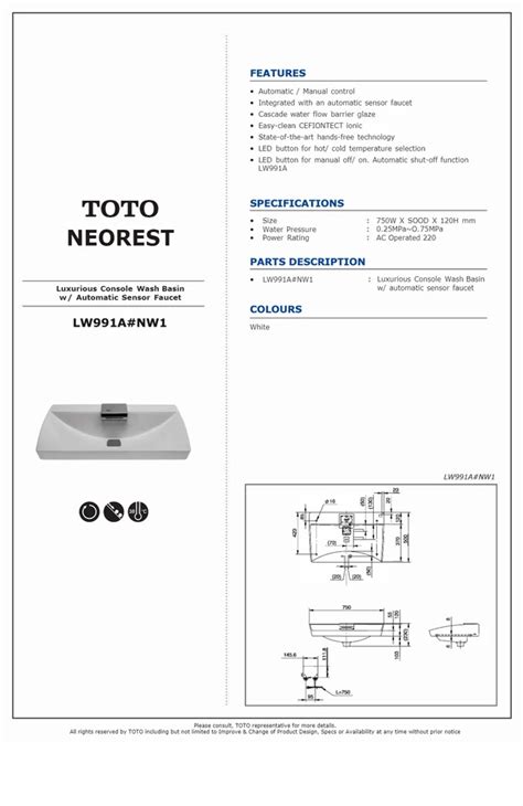 Toto Neorest Wash Basin At ₹ 10piece Sanitary Ware In Gurgaon Id