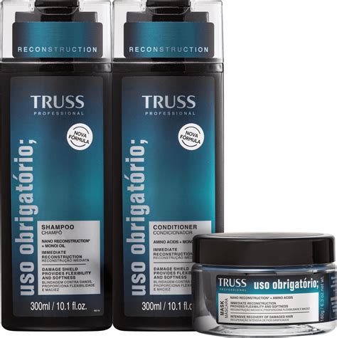 Kit TRUSS Uso Obrigatório Reconstruction Trio Beleza Na Web PRO