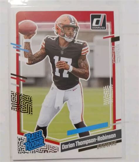 Dorian Thompson Robinson Panini Donruss Football Recrue