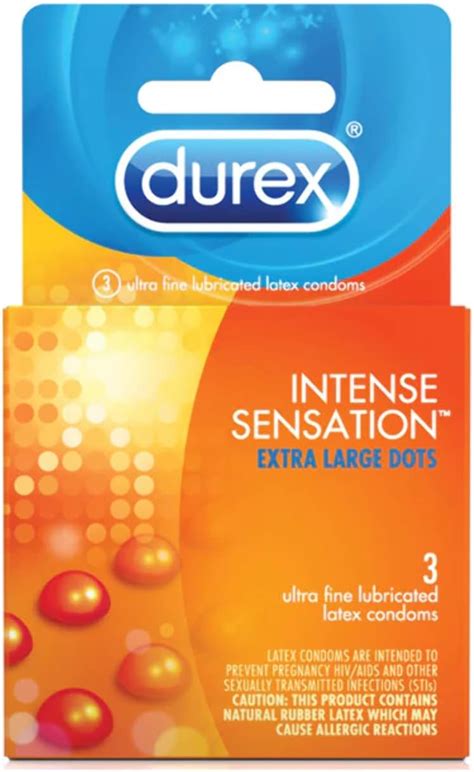 Durex Intense Sensation Extra Large Dots Ultra Fine Lubricated Latex