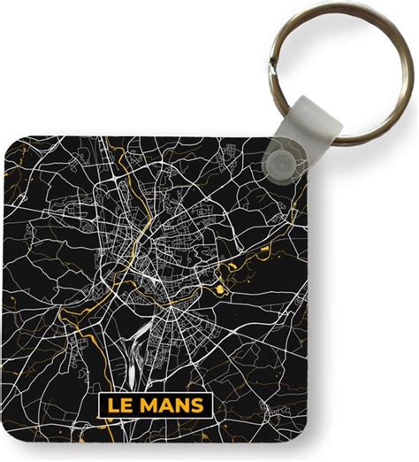 Sleutelhanger Uitdeelcadeautjes Kaart Plattegrond Le Mans