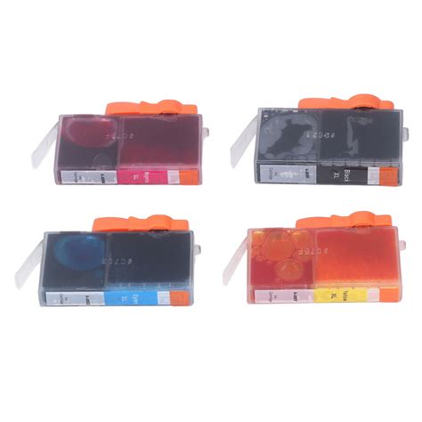 4pcs Ink Cartridges Compatible Refill Replacement Bk C M Y For Deskjet Ink Advantage Printer