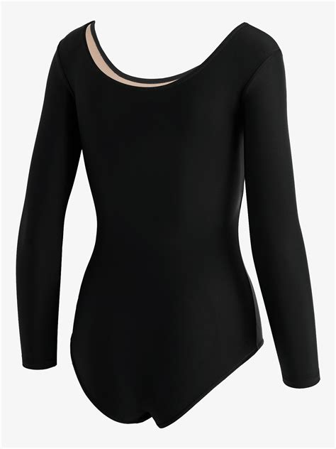 Womens Long Sleeve Dance Leotard Long Sleeves Theatricals D