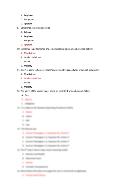 SOLUTION: Ethics practice quiz questions with answers - Studypool