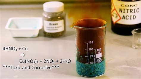 Measuring The Copper Content Of Brass Dissolving Copper With Nitric Acid Hd Youtube