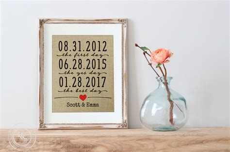 Love Anniversary Gift Gift for Her Wedding Gift by KNOTnNEST