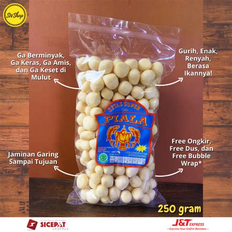 Halal Kerupuk Getas Ikan Tenggiri Bulat Snack Makanan Ringan Cemilan