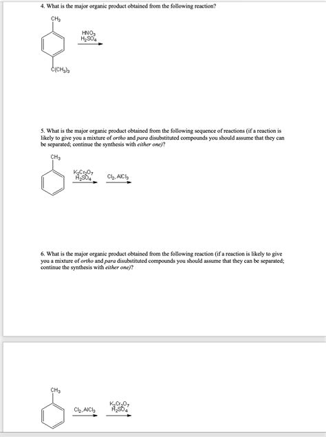 Solved 4 What Is The Major Organic Product Obtained From The