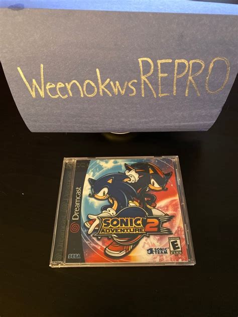 Sonic Adventure Dreamcast Reproduction Case Only No Disc Etsy