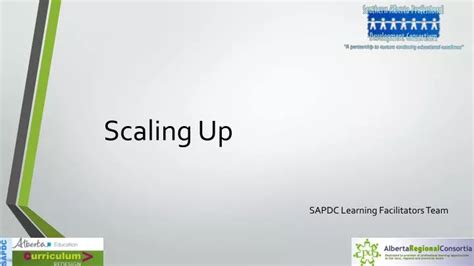 Ppt Scaling Up Powerpoint Presentation Free Download Id2201407