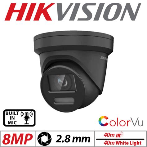 8 MP HIKVISION COLORVU FIXED TURRET IP NETWORK CAMERA WITH BUILT IN MIC