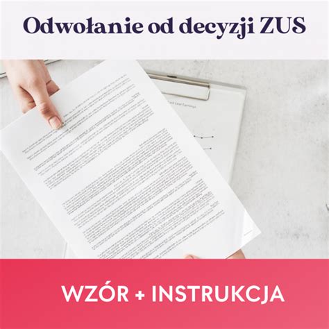 Odwołanie od decyzji ZUS Wzór oraz instrukcja Sklep Temida jest