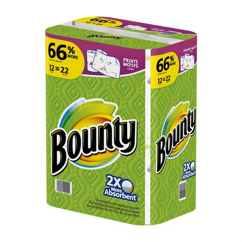 Bounty Paper Towels, Print, 12 Super Rolls - BJs Wholesale Club