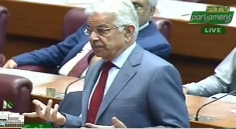 Khawaja Asif Complete Speech In National Assembly Th October