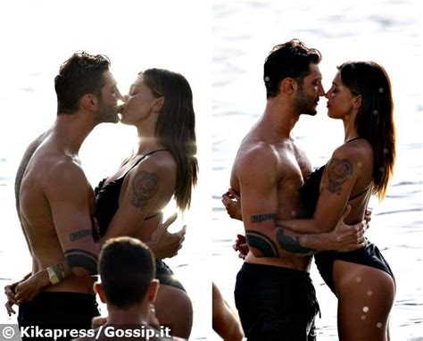 Belen Rodriguez Felice Con Stefano De Martino La Famiglia Finalmente