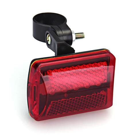 Red Bicycle Bike Rear Tail Light 5 Led Safety Flashing Mount Aa Battery