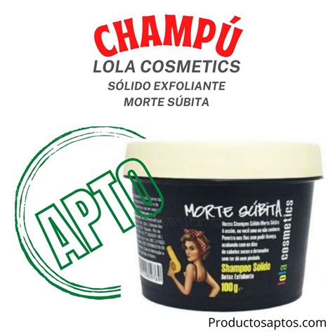 Champú Sólido Exfoliante Morte Súbita Lola Cosmetics Productos Aptos