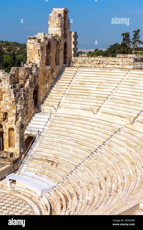 Odéon de Herodes Atticus à l Acropole d Athènes Grèce Cet ancien