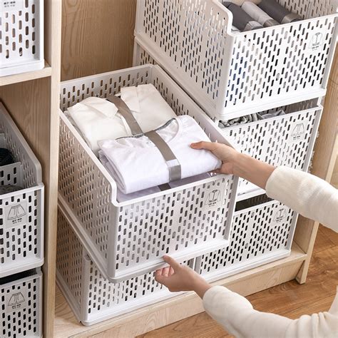 Lvcat Plastics Storage Cabinet Drawers Folding Storage Box For Clothing